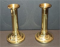 pair vintage Baldwin brass candlesticks USA