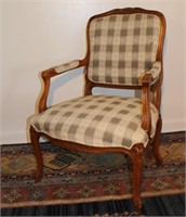 vintage French carved chair by Hickory ChaIr Co.