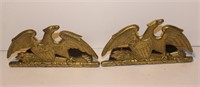 Virgninia Metalcrafters brass eagle bookends