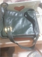 Stone Mountain navy blue leather purse