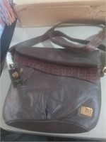 Charles Hubert brown leather purse