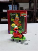 2001 Carlton Cards Sesame Street Elmo's Sled Ride