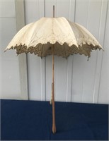 41" Antique Wood Umbrella