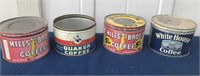 Vintage Coffee Tin Cans