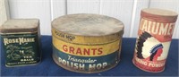 3 Vintage Tin Cans