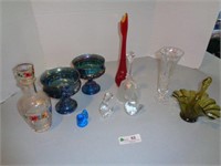 Viking Glass Bud Vase, Birds, Compotes, Swan