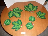 Holly Themed Serving Dishes