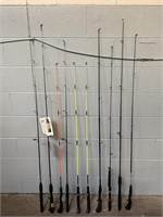 Lot Of 10 Fishing Poles