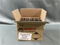500 RDS 9mm Luger Wolf Performance Ammo