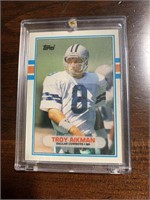 Troy Aikman Topps football card
