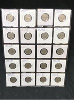 20 Buffalo Nickels - 1927-1937 with Dates