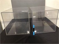 (2X) 2 CLEAR BOX DISPLAYS 12 X 16 X 12