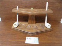 MONTGOMERY WOODWORKING STAND & 2 PIPES * AS-IS