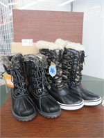 2 PAIR LADY'S CANADIANA BOOTS SIZE 7, 8
