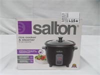 SALTON 6 CUP ELECTRIC RICE COOKER / STEAMER