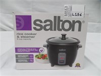 SALTON 6 CUP ELECTRIC RICE COOKER / STEAMER