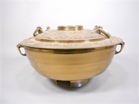 Mongolian Brass Hot Pot Cooking Vessel