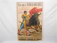 Mallorca Bull Fighting Poster