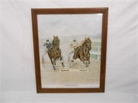 1903 'A Whirlwind Quarter' Horse Trotting Litho