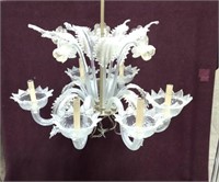 Murano Glass Chandelier; damaged sold for parts