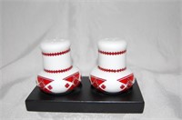 NEW - Porcelain Ukrainian Salt & Pepper Shakers