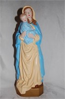 Hand Painted Ceramic Mary & Baby Jesus