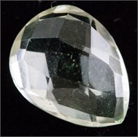 3.75ct Pear Cut Green Natural Amethyst GLI