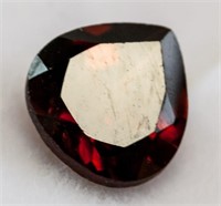 1.77ct Pear Cut Red Rhodonite Garnet IDT