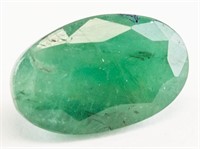 3.56ct Oval Cut Green Natural Emerald IDT