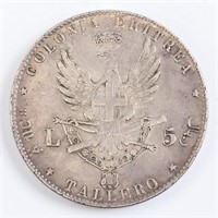 Italian Eritrea 1 Tallero 1891