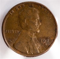 1938 Wheat Lincoln Double Die Penny