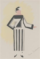French Litho on Paper Signed Sonia Delaunay