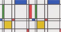 Dutch Lithograph on Paper Signed Mondrian