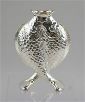 Silver-colored Fish Vase