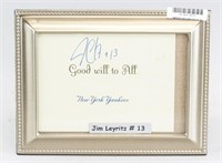 New York Yankees Jim Leyritz #13 Autograph w/Frame