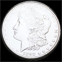 1892-CC Morgan Silver Dollar UNCIRCULATED