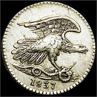 1837 Feuchtwanger's Cent ABOUT UNC
