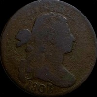 1807/6 Draped Bust Large Cent NICELY CIRC