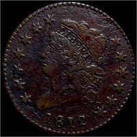 1812 Classic Head Large Cent ABOUT UNC