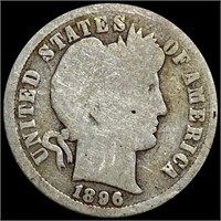 1896-O Barber Silver Dime NICELY CIRCULATED