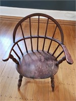 Child Sized Antique Windsor Chair and doll bed