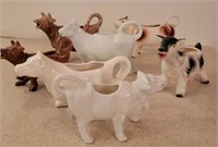 Set of Porcelain Cow Creamers