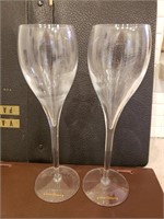 Veuve Cliquot Pair of French Wine Glasses