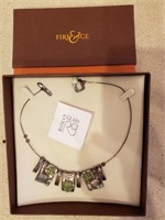 Sterling Silver and Glass Necklace by Roman Glass