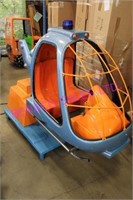 1X, METALIC BLUE HELICOPTER KIDDIE RIDE