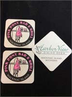 Pink pony bar and grill Harborview coasters