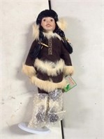 Indian porcelain doll with stand