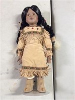 Indian porcelain doll with stand