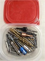 Container full of drillbits