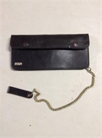 Top grain cowhide wallet chain